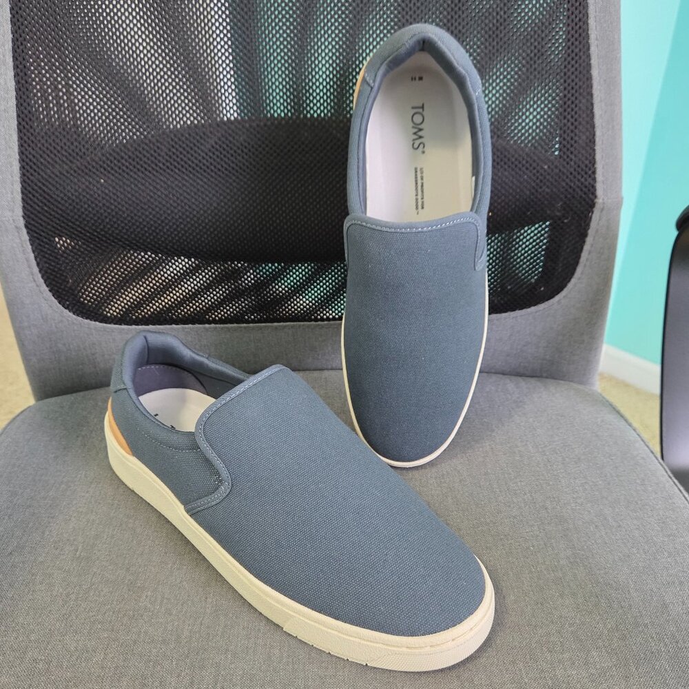 TOMS Trvl Lite Slip On Sneakers - Men's Boat Shoe - Size 11 - Grey